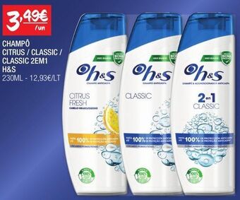 Shampoo head & shoulders