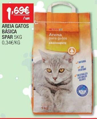 Areia para gato spar