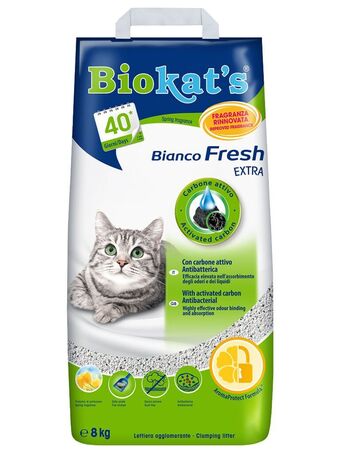 Auchan Areia p/ gato biokat's bianco fresh 8kg promoção