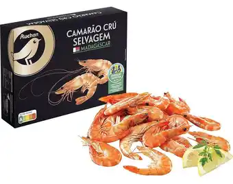 Auchan Camarão selvagem congelado 60/80 auchan prod controlada kg madagáscar promoção