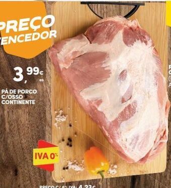 Continente Bom dia Carne suína promoção