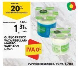 Continente Bom dia Queijo fresco santiago promoção