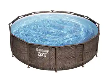 Piscina rattan bestway c/bomb&escad 366x100cm