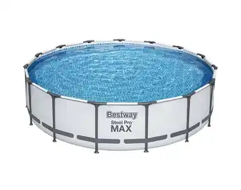 Piscina redonda bestway c/bomb/escada/cobert 457x107cm