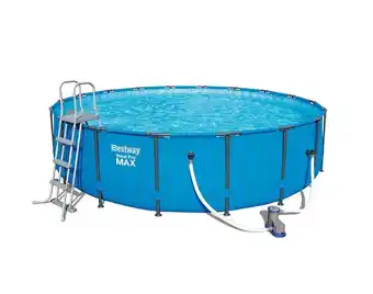 Auchan Piscina redonda bestway c/bomb/esc/cobert 549x122cm promoção