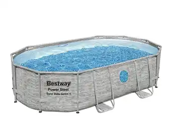 Piscina oval c/bomba bestway 488x305x107cm