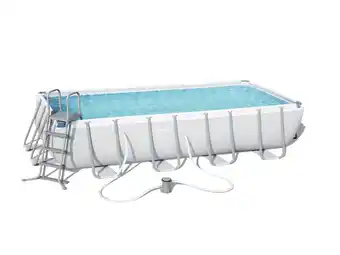 Piscina rectangular bestway c/bomba e acessór 488x244x122