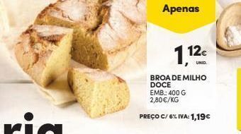 Continente Bom dia Pão de milho promoção
