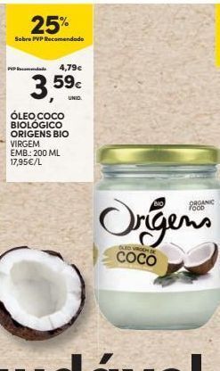 Continente Bom dia Óleo de coco origens bio promoção