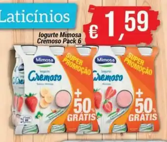 GidaCarnes Supermercados Iogurte Mimosa Cremoso pack 6 promoção