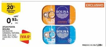 Continente Bom dia Atum em lata bolina promoção