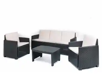 Conjunto jardim progarden antracite 160x79x61 stromboli