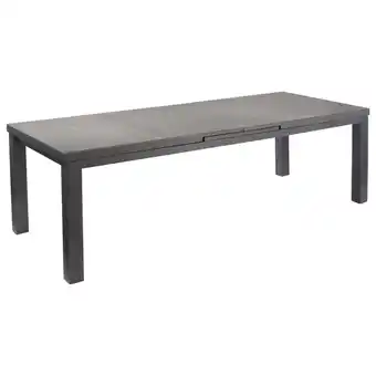 Auchan Mesa extensivel garden star cinza 256.8/ 321x100cm promoção