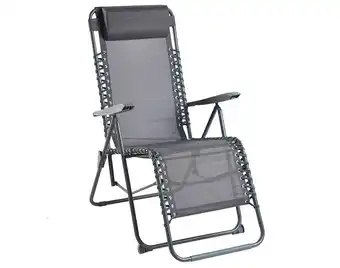 Cadeira relax garden star textilene 5pos cinza