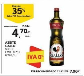 Continente Bom dia Azeite extravirgem gallo promoção