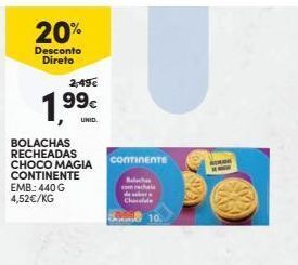 Continente Bom dia Bolacha recheada continente promoção
