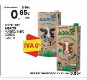 Continente Bom dia Leite agros promoção
