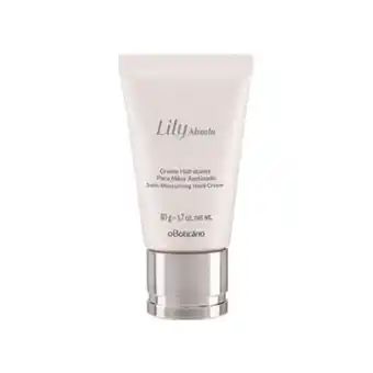 O Boticário Creme hidratante acetinado para mãos lily absolu, 50g promoção
