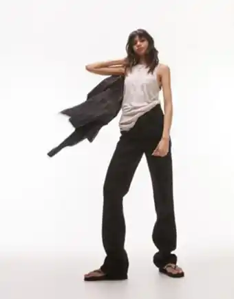Asos Topshop kort jeans in black promoção