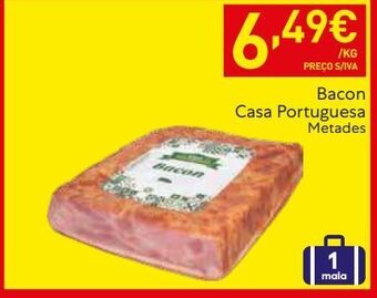 Recheio Bacon promoção
