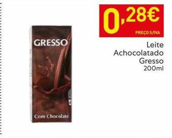 Recheio Achocolatado gresso promoção