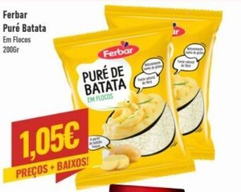 Belita Purê de batatas ferbar promoção