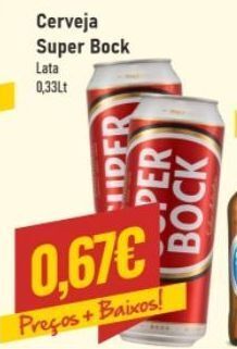 Belita Lata de cerveja super bock promoção