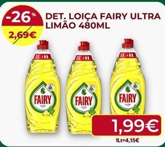 Ponto Fresco Detergente fairy promoção