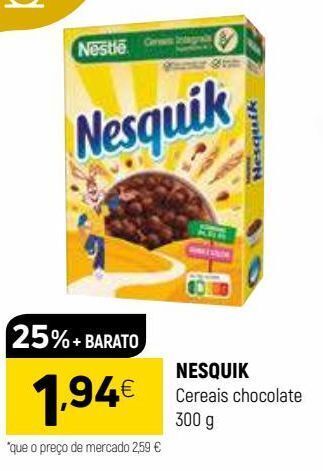 Coviran Cereal com chocolate nesquik promoção