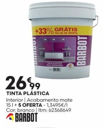 Bricomarché TINTA PLÁSTICA promoção