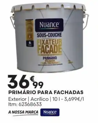 Bricomarché PRIMÁRIO PARA FACHADAS Exterior | Acrílico | 101-3,699€/1 Itm: 62368633 promoção