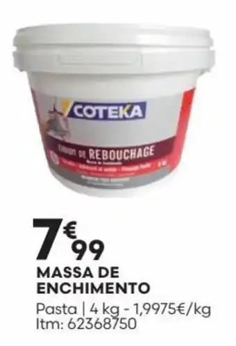 Bricomarché MASSA DE ENCHIMENTO promoção