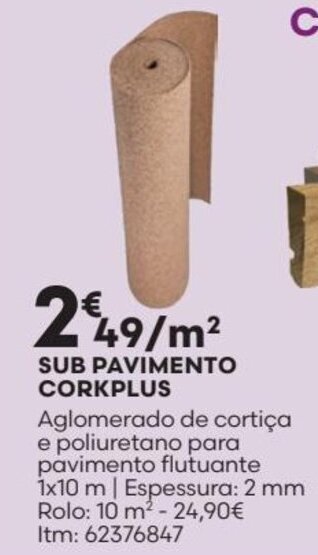 Bricomarché SUB PAVIMENTO CORKPLUS promoção