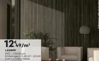 Bricomarché LAMBRI PVC | 270x20 cm promoção