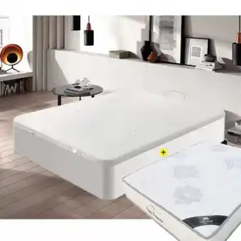 Homy Casa Pack sommier casino box 160x200cm (branco) + colchão new palacio promoção