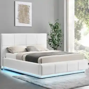 Cama de casal infinity ii elevatória com led