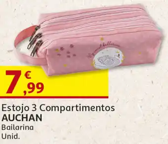Estojo 3 Compartimentos AUCHAN Bailarina