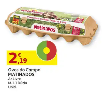 Auchan Ovos do Campo MATINADOS M-L 1 Dúzia promoção