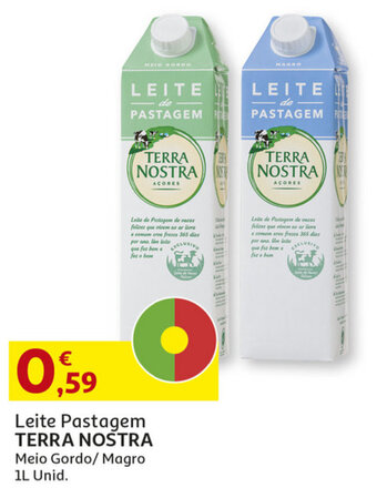 Auchan Leite Pastagem TERRA NOSTRA 1L promoção