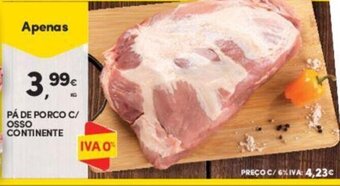 Continente PÁ DE PORCO C/ OSSO CONTINENTE promoção