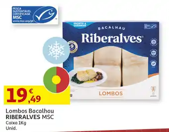 Auchan Lombos Bacalhau RIBERALVES MSC 1kg promoção