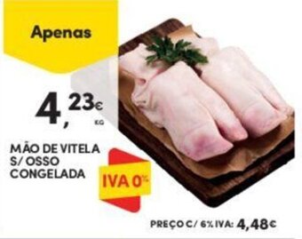 Continente MÃO DE VITELA S/OSSO CONGELADA promoção