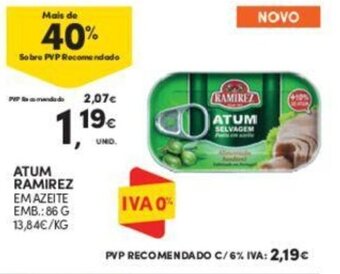 Continente ATUM RAMIREZ EM AZEITE EMB.: 86 G promoção