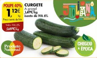 Pingo Doce CURGETE A granel kg promoção