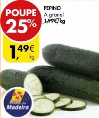 Pingo Doce PEPINO a granel kg promoção