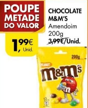 CHOCOLATE M&M'S Amendoim 200g