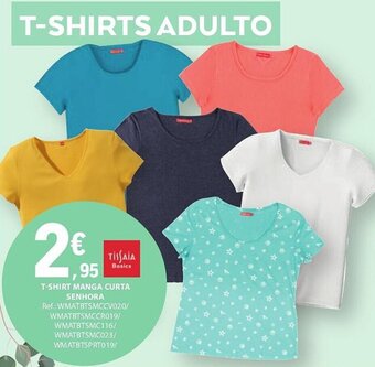 T-SHIRT MANGA CURTA SENHORA