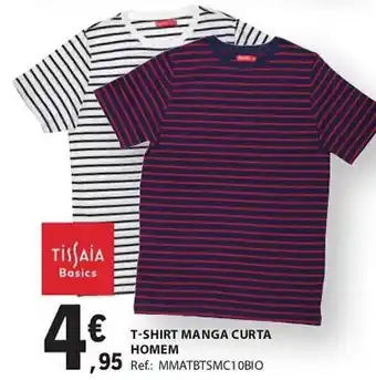 E.Leclerc T-SHIRT MANGA CURTA HOMEM promoção
