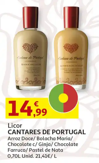 Auchan Licor CANTARES DE PORTUGAL 0,70L promoção
