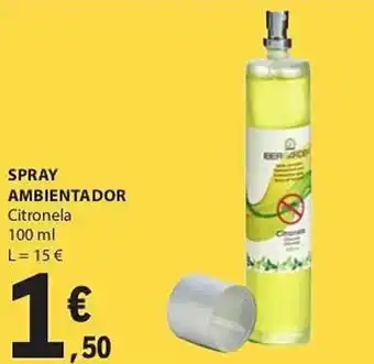 E.Leclerc SPRAY AMBIENTADOR Citronela 100 ml promoção